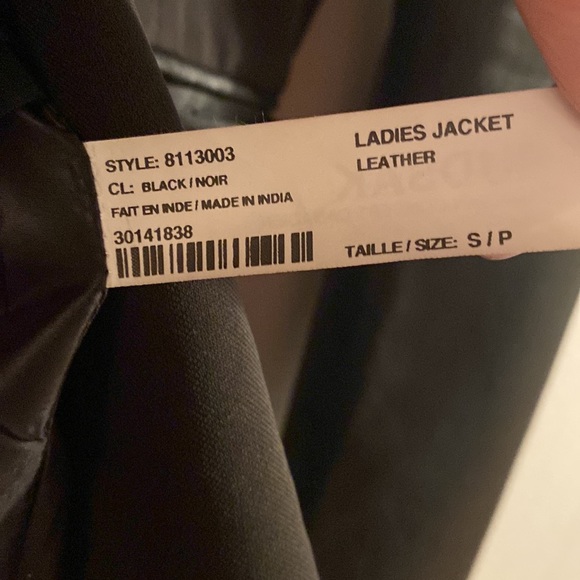 Rudsak black leather blazer - Picture 11 of 12